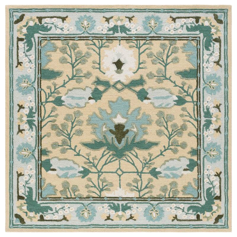 SAFAVIEH Handmade Earthly Treasure Boyana Traditional Wool Rug