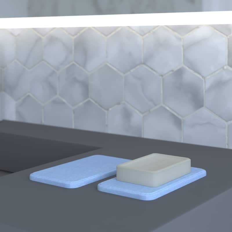 Diatomite Stone Soap Dish - N/A