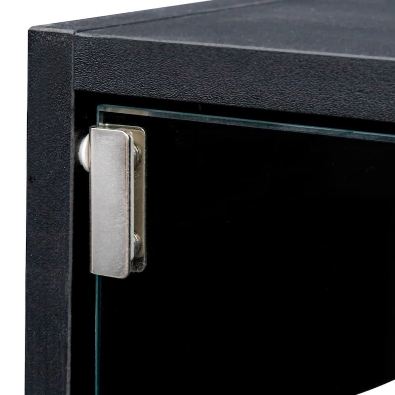 Shoe Box with LED Light, 3 Tiers Glass Door Shoe Cabinet, Shoe Organizer Storage Box Shoe Rack, Up to 9 Pairs of Shoes