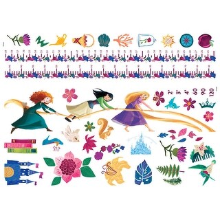 Disney Princesses Growth Chart Peel And Stick Wall Decals by RoomMates