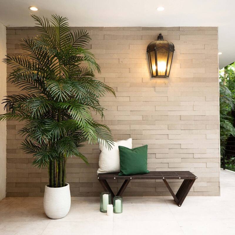 Artificial Areca Palm Potted Tree - 8' - Green