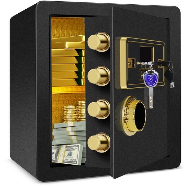 Office/Home 1.6 Cub Safe Box - Includes Key and LCD Display