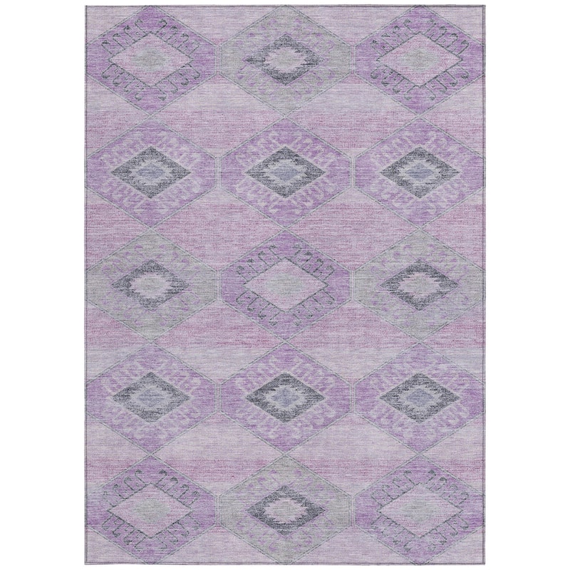 HomeRoots Aztec Transitional Rectangle Outdoor Rug