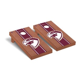 Fairmont State FSU Fighting Falcons Cornhole Board Set - Rosewood Stained Striped Wooden