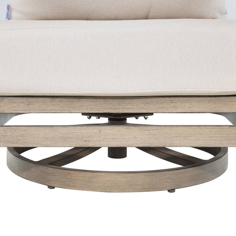 Patio Aluminum Sofa Set With Olefin Cushions