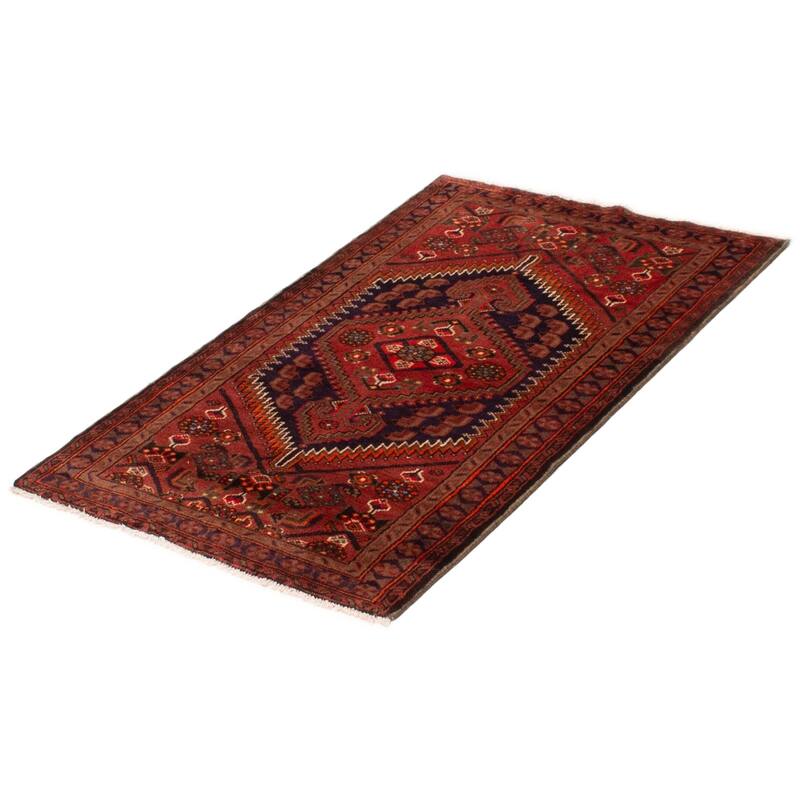 ECARPETGALLERY Hand-knotted Andelz Copper Wool Rug - 3'4 x 4'11