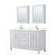 preview thumbnail 68 of 71, Daria 60 Inch Double Vanity, Cultured Marble Top, Medicine Cabinets
