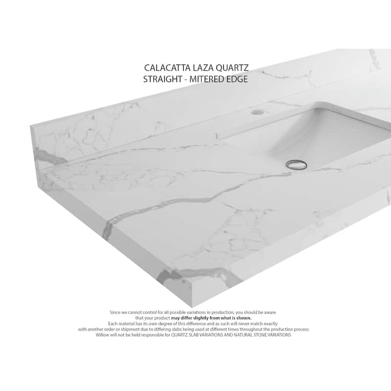 Willow Collections 36 in. W x 22 in. D Aberdeen Right Offset Sink Bathroom Vanity with Countertop