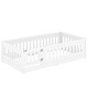 preview thumbnail 8 of 22, Twin/Full Size Floor Bed with Heightened Safety Guardrails and Door,No Slats Included