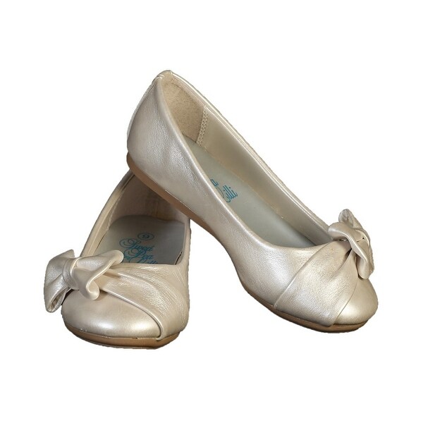 Lito Toddler Girls White Bow June Special Occasion Dress Shoes 5-10