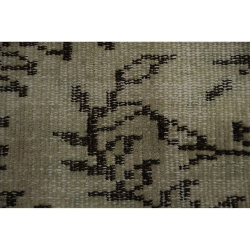 Hand Knotted Oriental 100% Wool Carpet Transitional Floral Beige & Ivories Anatolian Area Rug - 8' 6'' X 5' 1''
