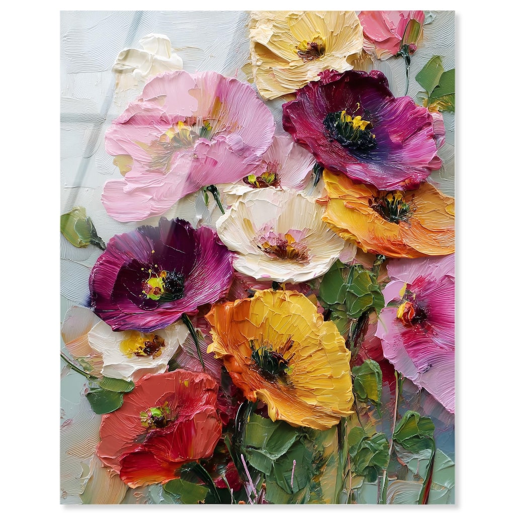 Floral Texture II Acrylic by Art Remedy, Ready to Hang
