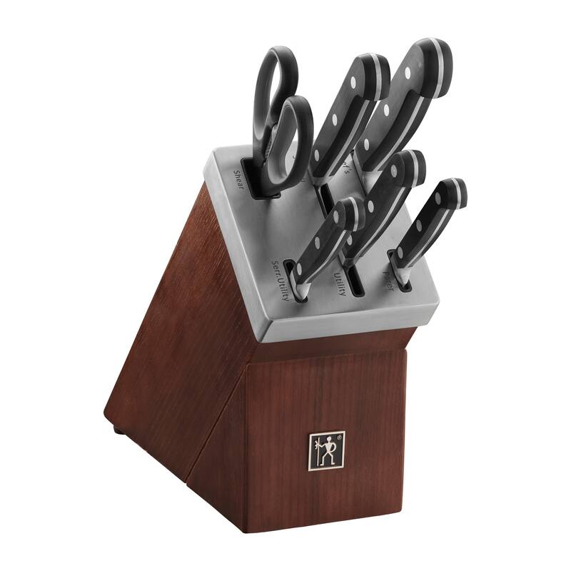 Henckels Classic 7-pc Self-Sharpening Knife Block Set - Black