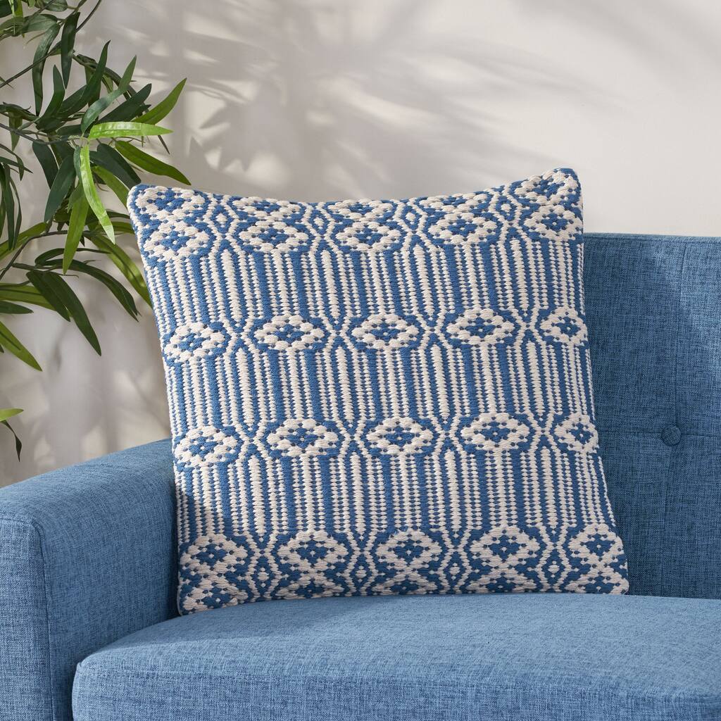 Brampton Modern Handcrafted Fabric Pillow Cover by Christopher Knight Home