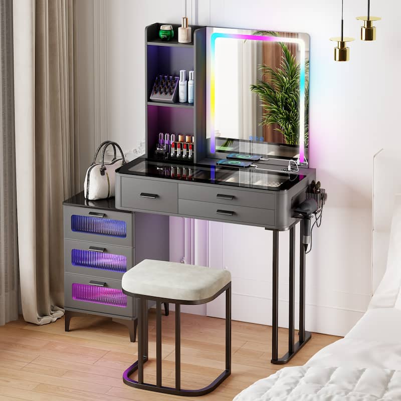 Makeup Vanity with LED Light