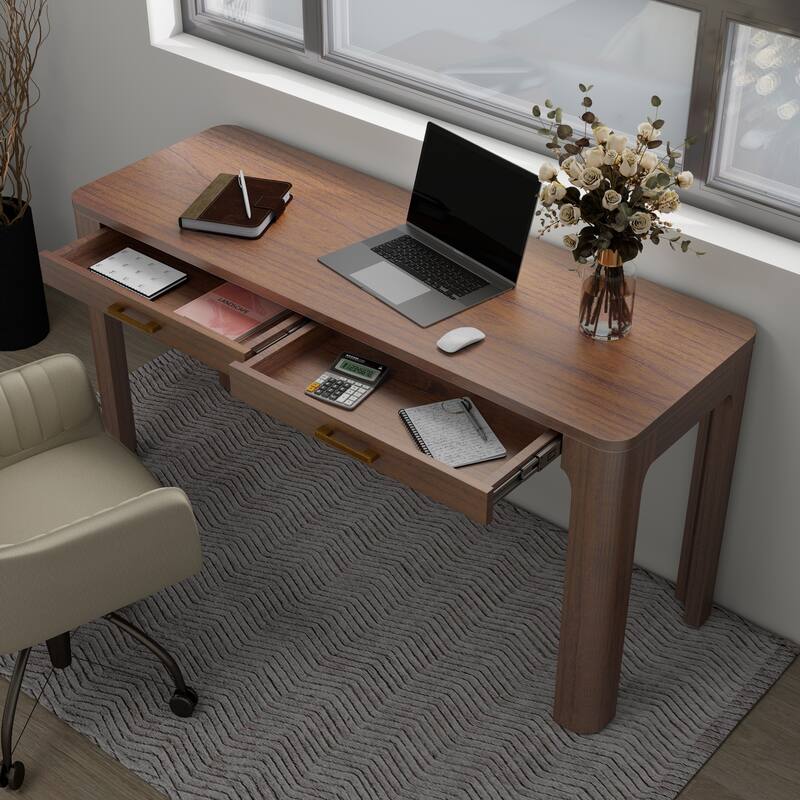 NPD Furniture Trevin Wooden Writing Desk with Drawer