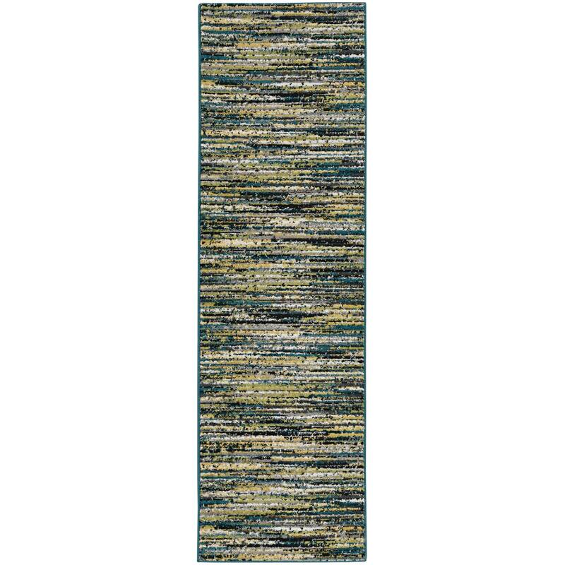 Skyline Abstract Mid-Century Blend Area Rug
