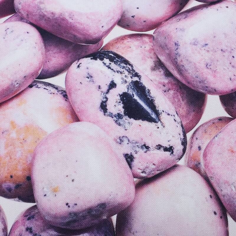 StyleCraft Norman Wyatt Home - Pebble Stone Print Pillow - Pink