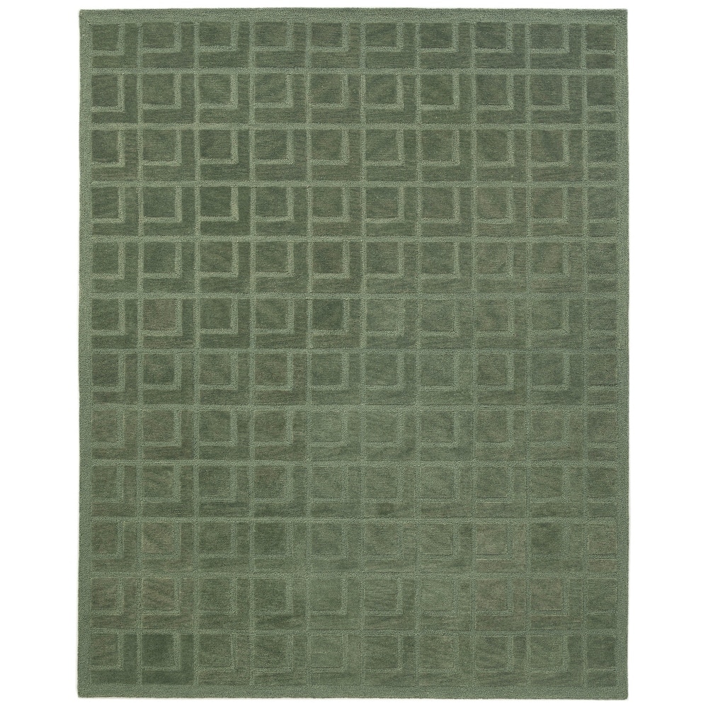 Terra by Obeetee Jaipur Verde Green Rug