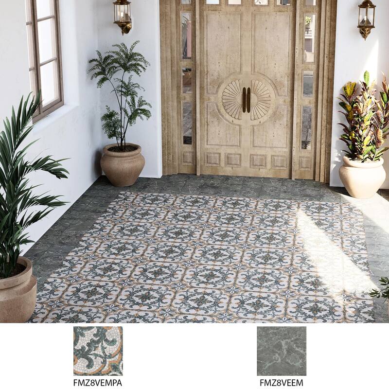 Merola Tile Versailles Mosaico Palace 7-7/8" x 7-7/8" Porcelain Floor and Wall Tile