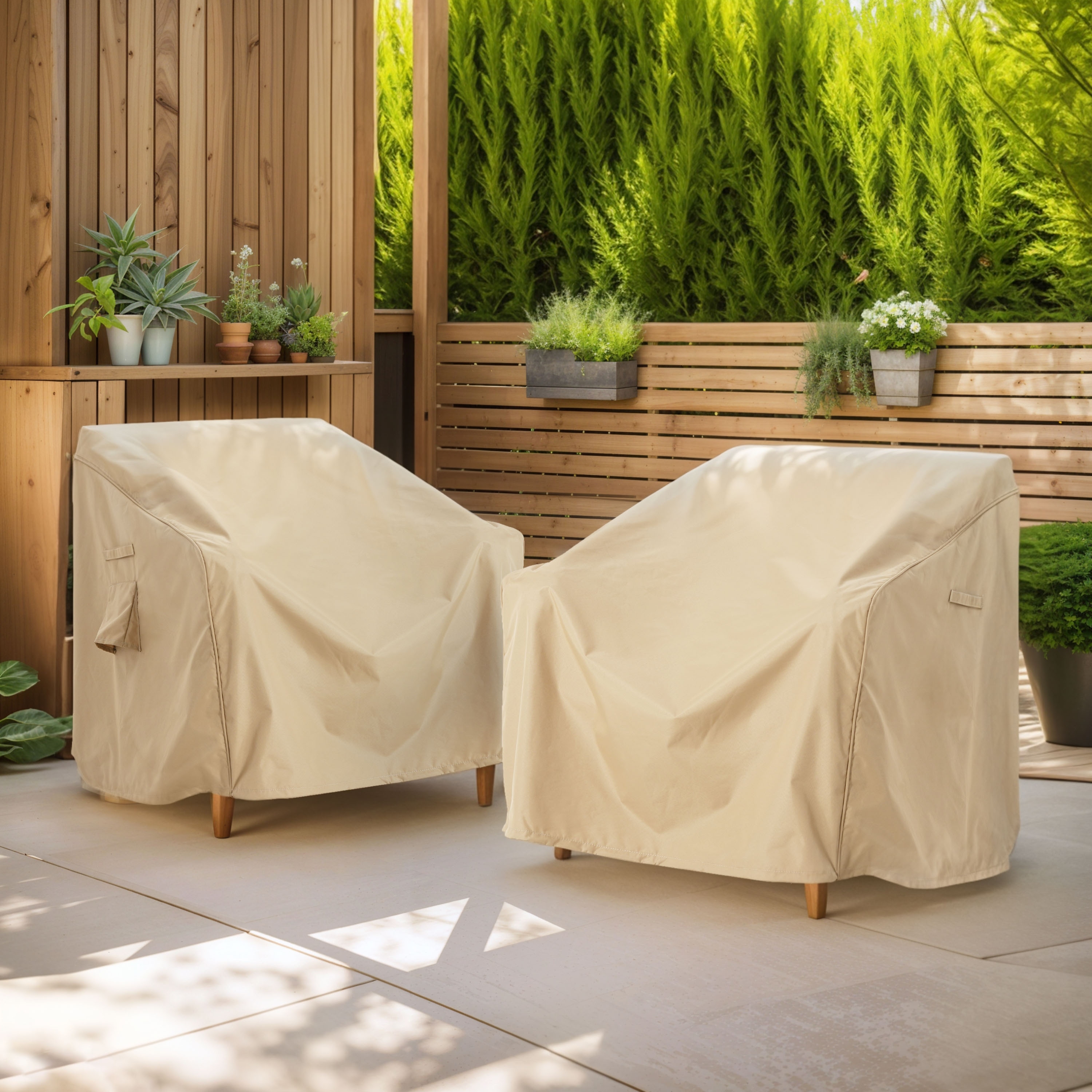 Christopher Knight Home - Jackson Outdoor (set of 2) Club Chair Covers Set