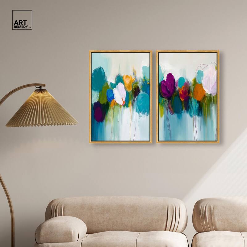 Expressive Flow II Canvas Set of 2 by Art Remedy