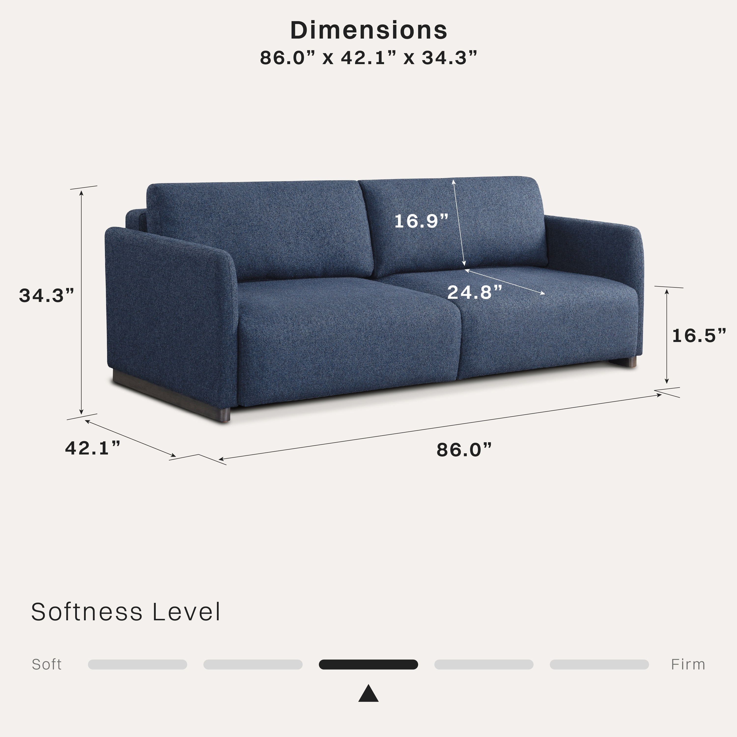 Serta Tyson Convertible Sofa - Overstock - 42627971
