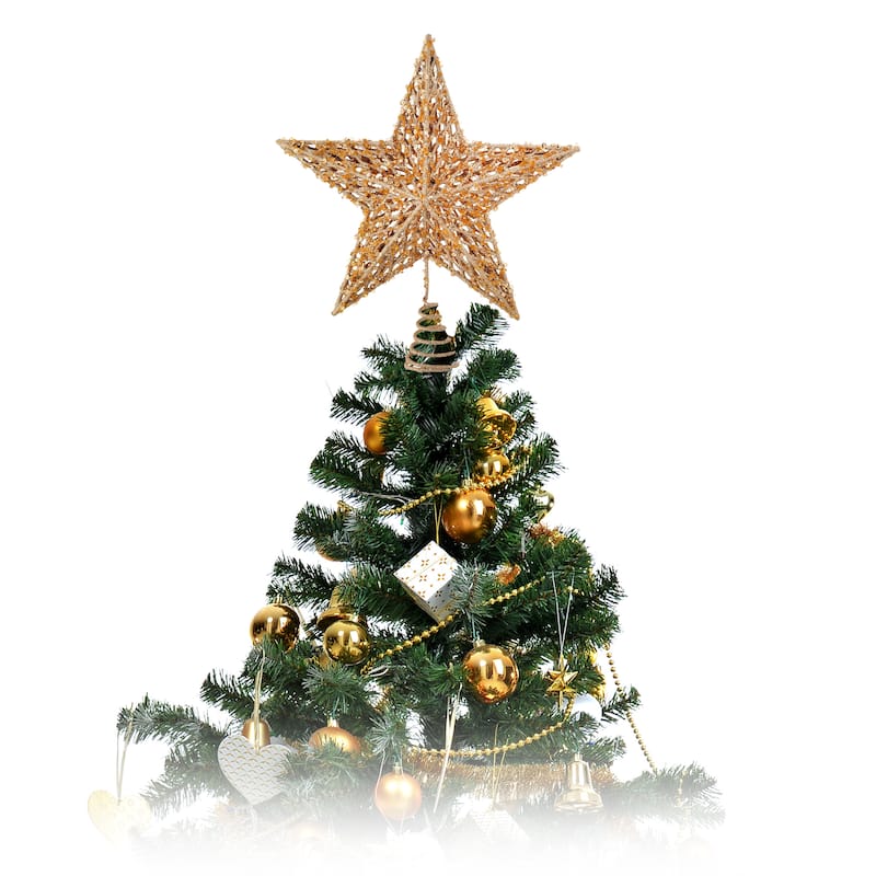 13" Sequin/Bead/Glitter Star Tree Topper