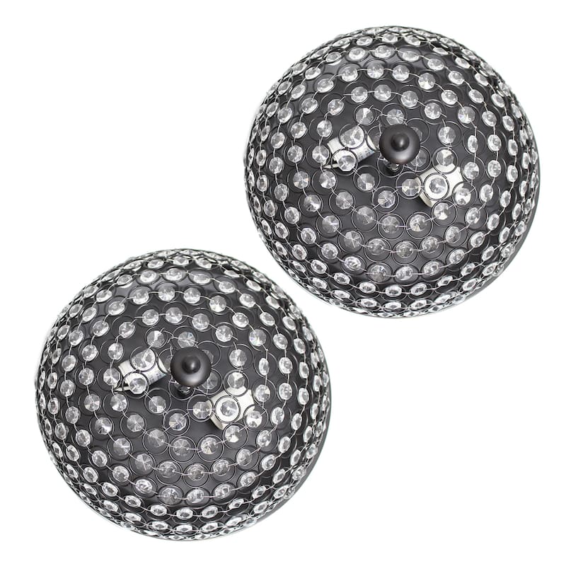 Light Elipse Crystal Flush Mount Ceiling Light