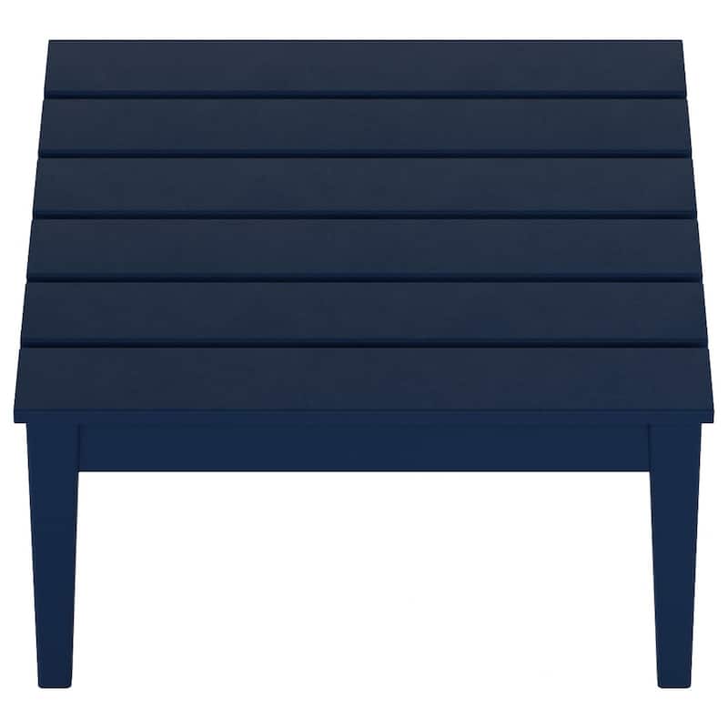 Polytrends Shoreside HDPE Eco-Friendly All Weather Square Modern 32" Conversation Table