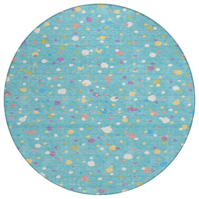 Machine Washable Indoor/ Outdoor Contemporary Sheinelle Chantille Rug