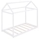 preview thumbnail 8 of 16, Twin Size Wooden House Bed Frame for Kids, Low Height, Easy Assembly, White