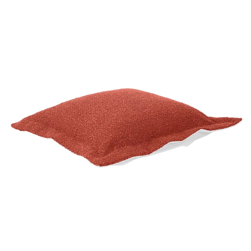 Allan Andrews Indoor/Outdoor Puff Ottoman Cushion & Cover Only, Alicante Collection - Coral