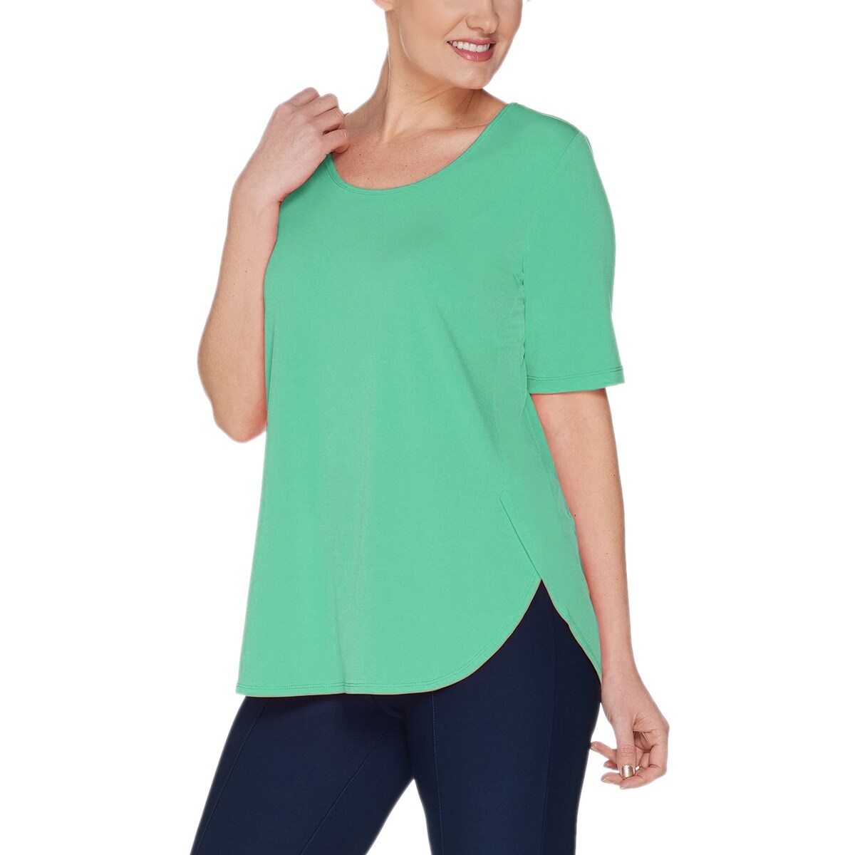 Shop Susan Graver Ladies Modern Essentials Liquid Knit Tunic