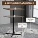 preview thumbnail 5 of 18, HOMCOM Industrial Bar Table Adjustable Pub Table 23.5" Square Dining Desk for Kitchen Living Room Café