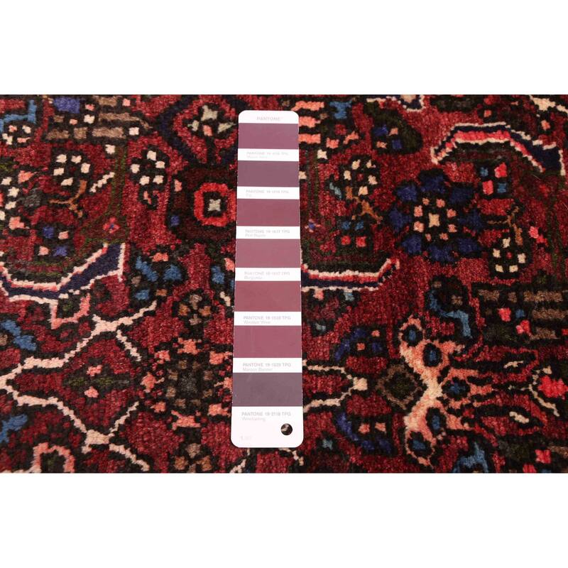 ECARPETGALLERY Hand-knotted Andelz Dark Red Wool Rug - 3'5 x 9'3