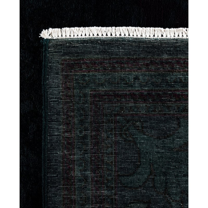 Overdyed One-of-a-Kind Hand-Knotted Area Rug - Green - 10' 4" x 15' 3"