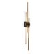 preview thumbnail 12 of 15, Modern LED Gold Black 3-Light Wall Sconce Contemporary Vanity Light - L42.1" x W4.7"