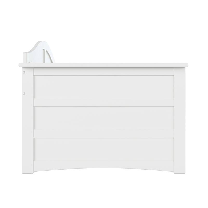 Oasis Twin Daybed - White Wood Frame, Modern Design, Durable Lounging Bed