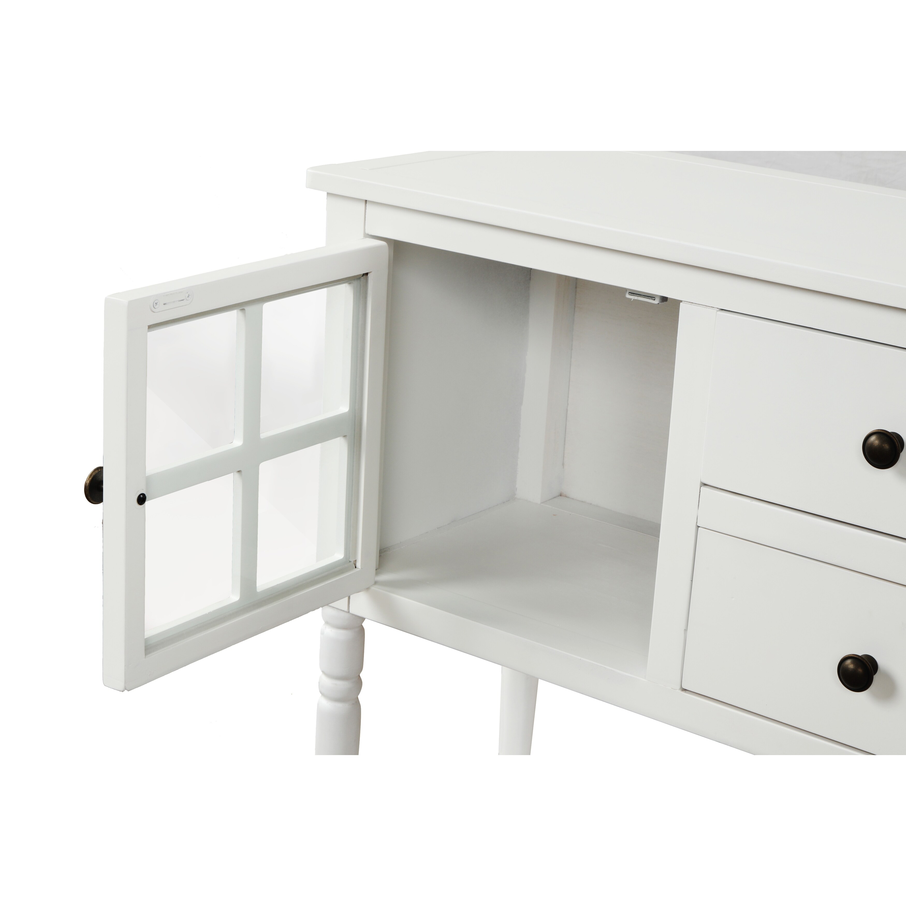 Shop Sideboard Console Table Farmhouse White Buffet Storage