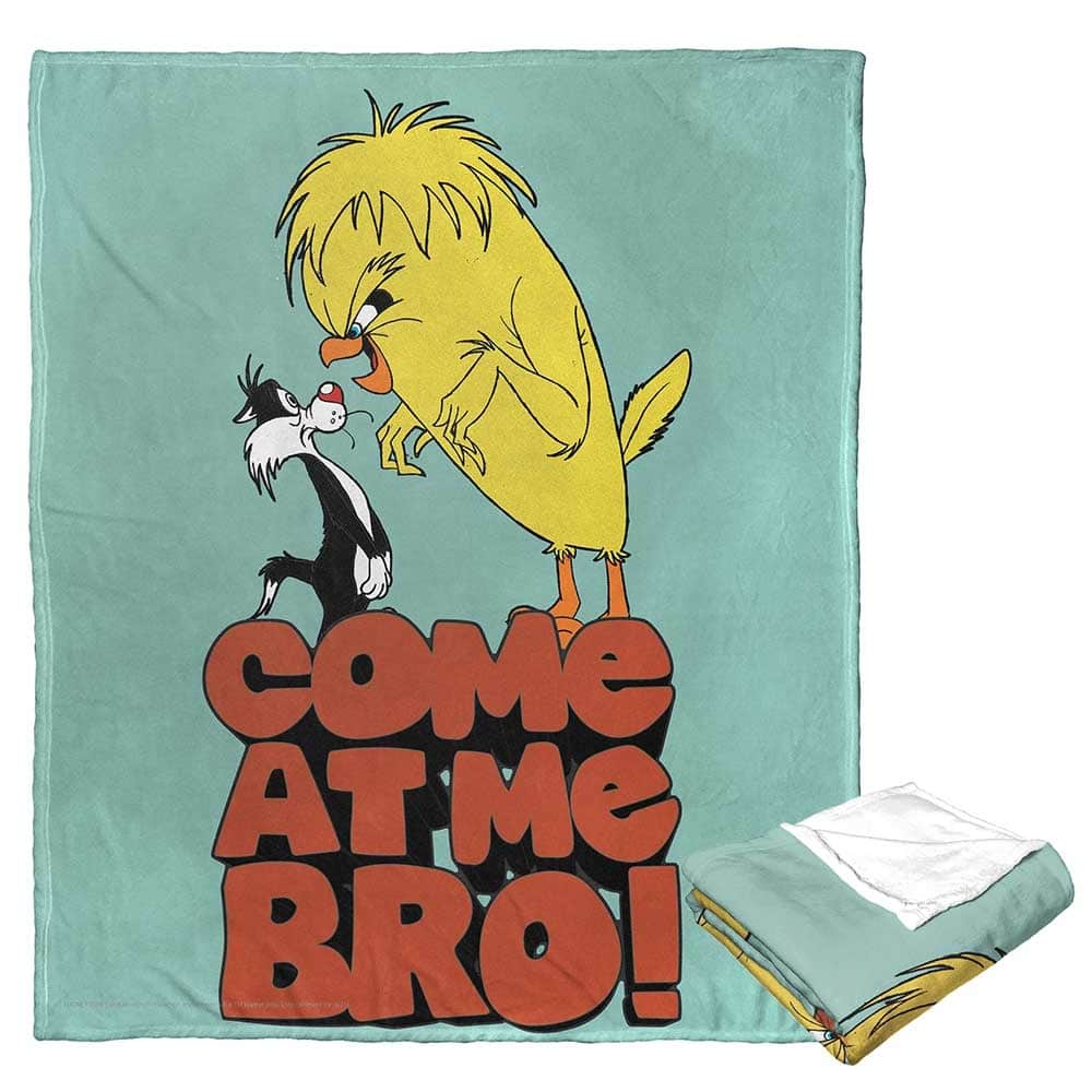 Warner Brothers Looney Tunes Come at Me Bro Silk Touch Throw Blanket