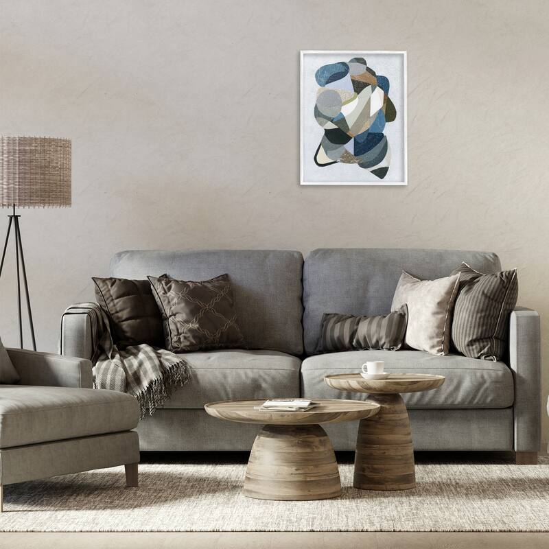 Stupell Fluid Movement Geometrics Framed Giclee Art Design By Coco Good