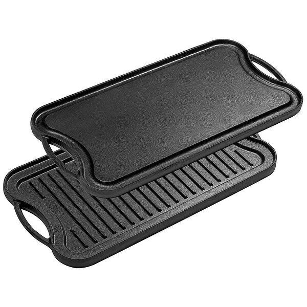 Bruntmor, Pre-Seasoned Cast Iron Reversible Grill/Griddle Pan - Pre Seasoned. Opens flyout.