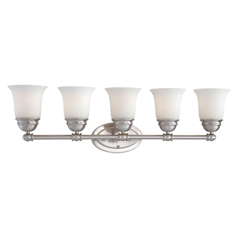 Bella 13-inch Wide 2-Light Vanity Light in Brushed Nickel - 31 - Brushed Nickel