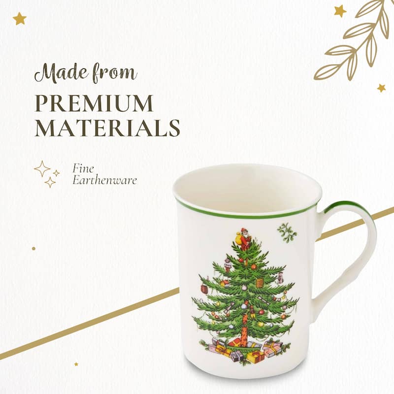 Spode Set of 2 Christmas Tree Stacking Mug