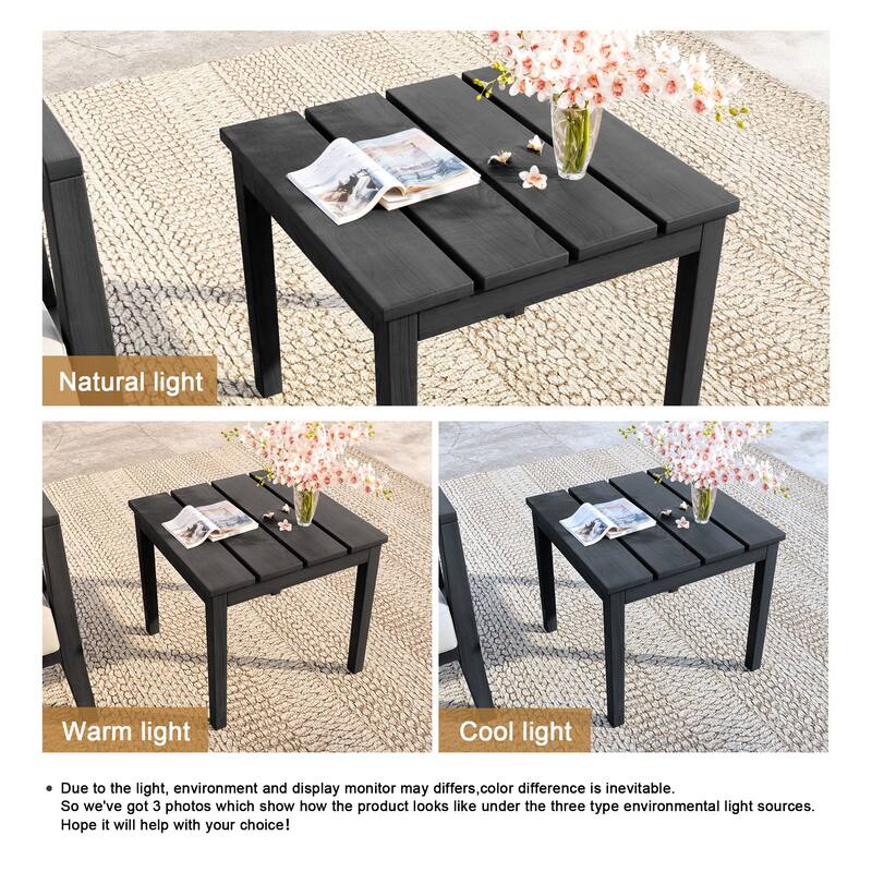 Outdoor Patio Teak Wood Side Table Coffee Table