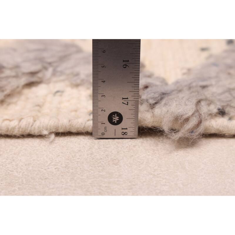 ECARPETGALLERY Hand-knotted Looma Cream Wool Rug - 8'3 x 10'3