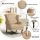preview thumbnail 78 of 119, 31" W Modern Upholstered Linen Wing Back Accent Chair with Rolled Arm