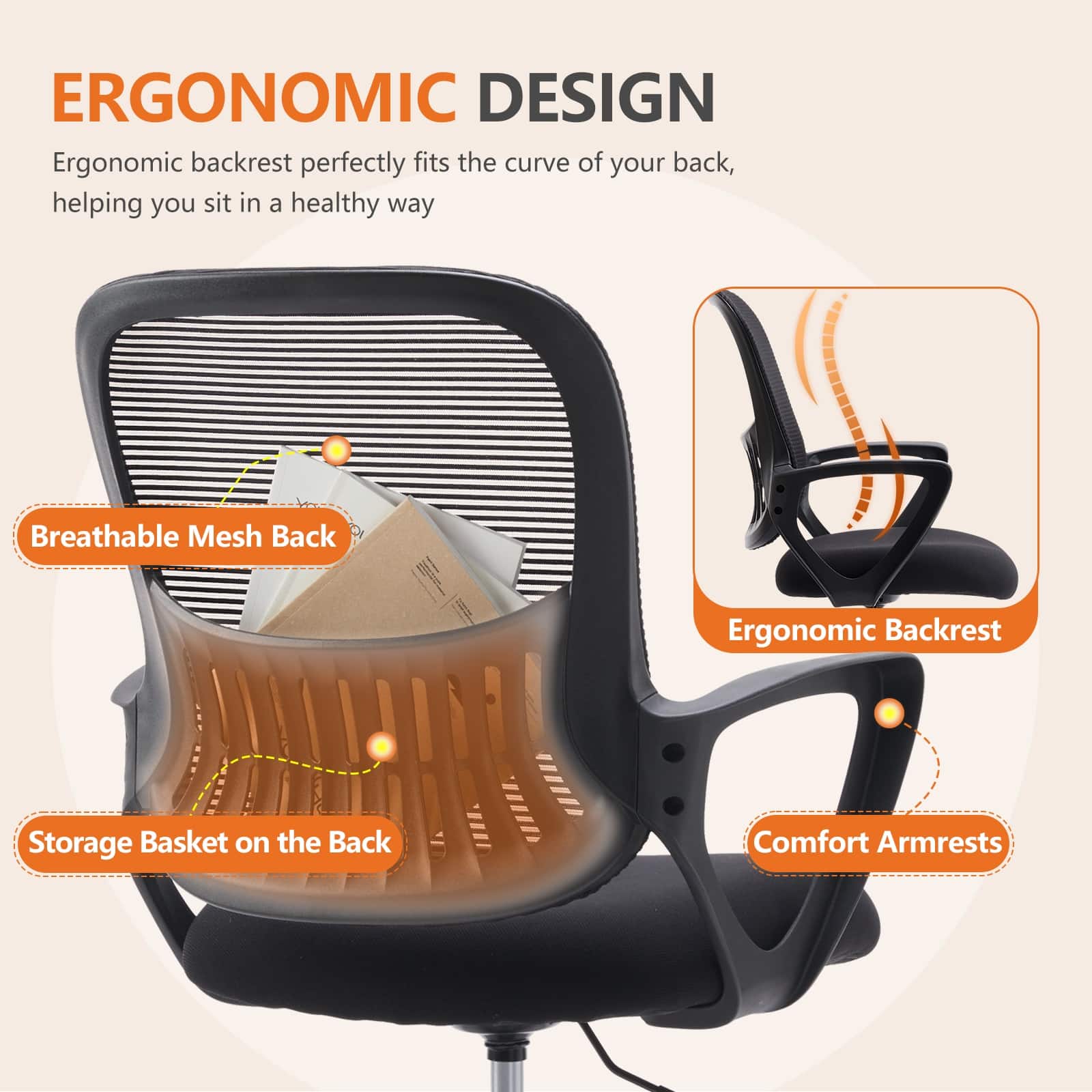 Ergonomic Drafting Chair Tall Standing Desk Office Chair Bed Bath