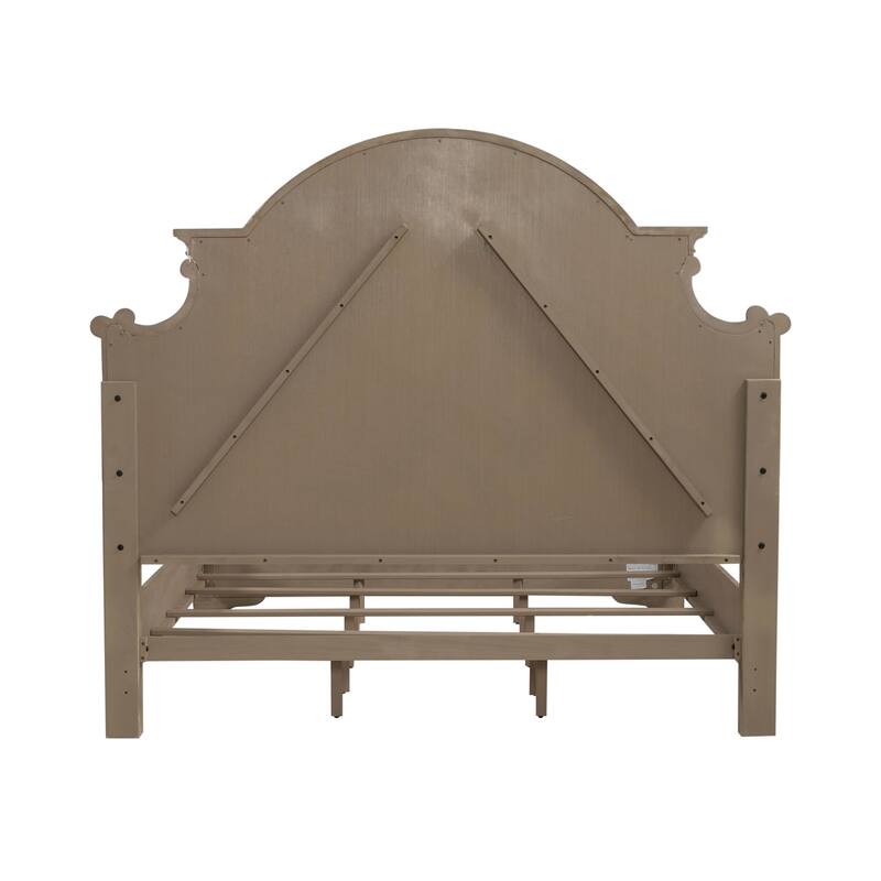 Liberty Furniture Magnolia Manor Panel Bed, Dresser, Mirror, Chest, and Nigh Stand - California King, King or Queen